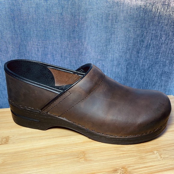 Dansko Professional Mens Clogs Shoes Oiled Leather Antique Brown Sz 45 11.5 12 main image 10